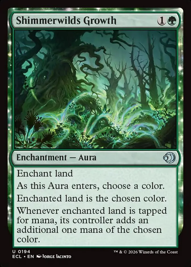 2026 Lorwyn Eclipsed Shimmerwilds Growth uncommon #194 uncommon card image