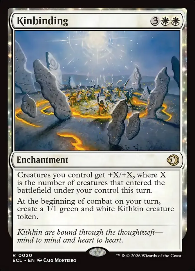 2026 Lorwyn Eclipsed Kinbinding rare #20 rare card image