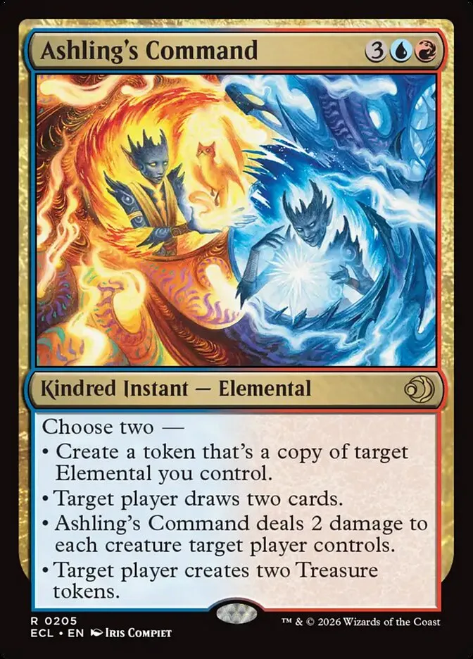 2026 Lorwyn Eclipsed Ashling's Command rare #205 rare card image