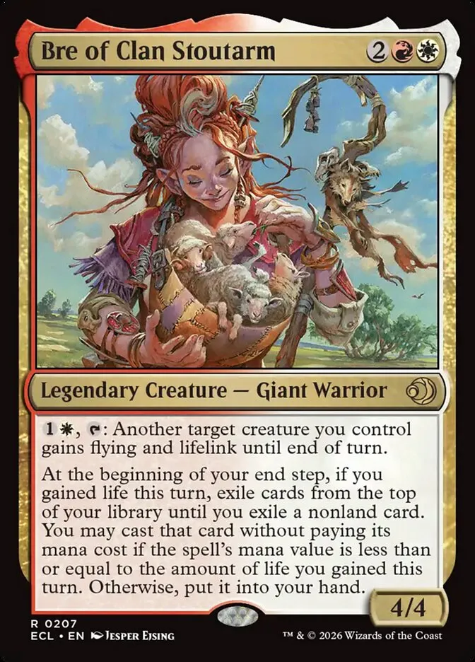 2026 Lorwyn Eclipsed Bre of Clan Stoutarm rare #207 rare card image