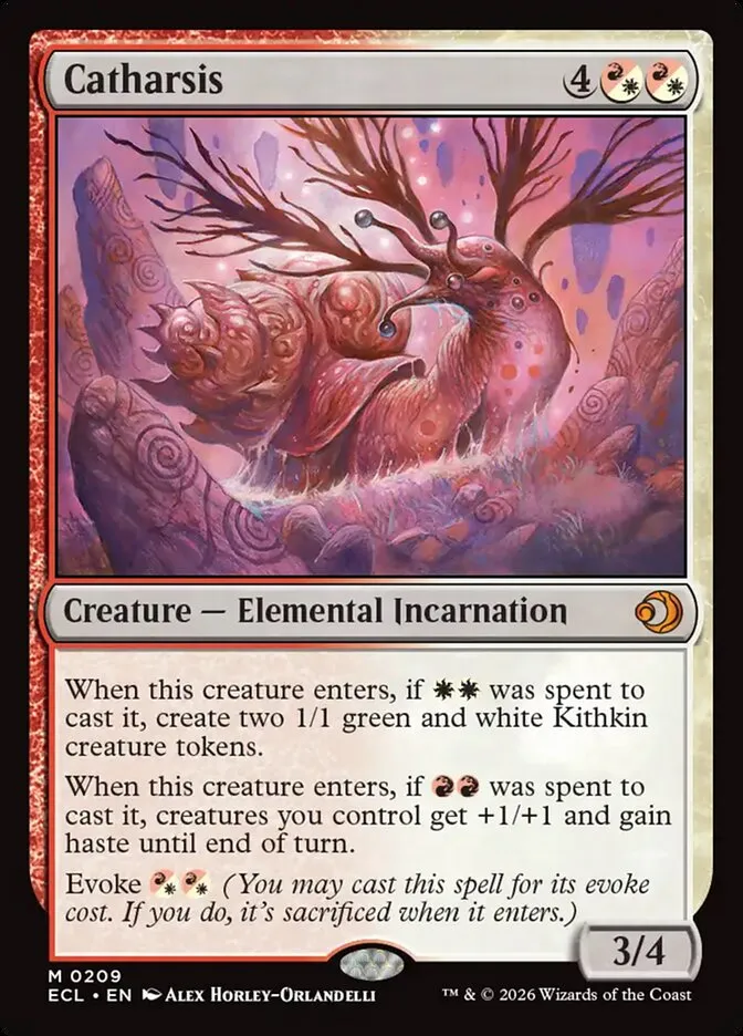 2026 Lorwyn Eclipsed Catharsis [Foil] mythic #209 mythic card image
