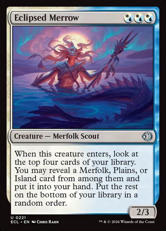 2026 Lorwyn Eclipsed Eclipsed Merrow [Foil] uncommon #221 uncommon card image