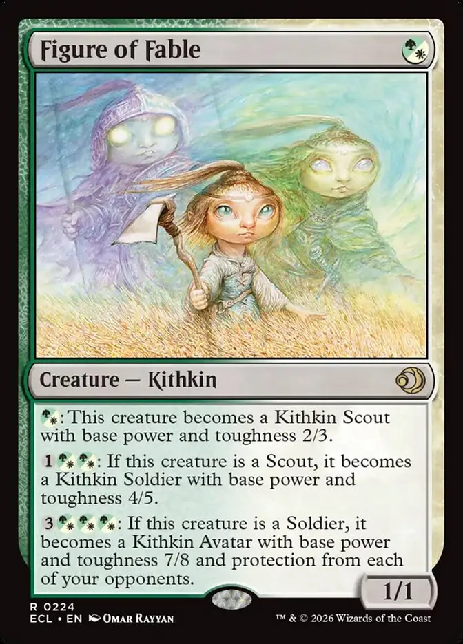 2026 Lorwyn Eclipsed Figure of Fable rare #224 rare card image