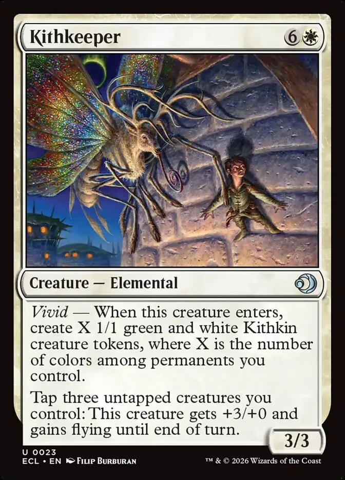 2026 Lorwyn Eclipsed Kithkeeper uncommon #23 uncommon card image