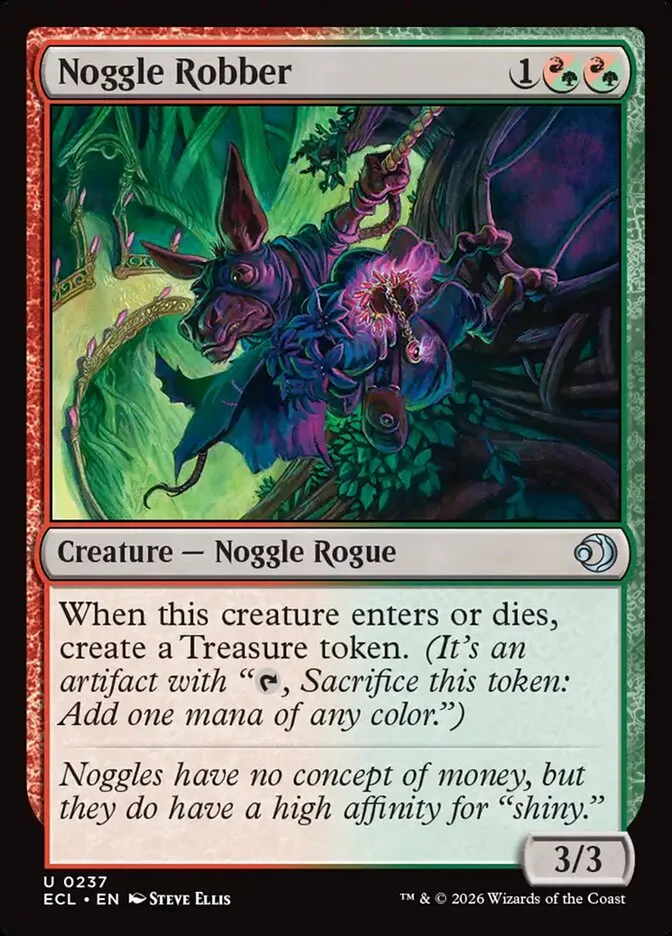 2026 Lorwyn Eclipsed Noggle Robber uncommon #237 uncommon card image