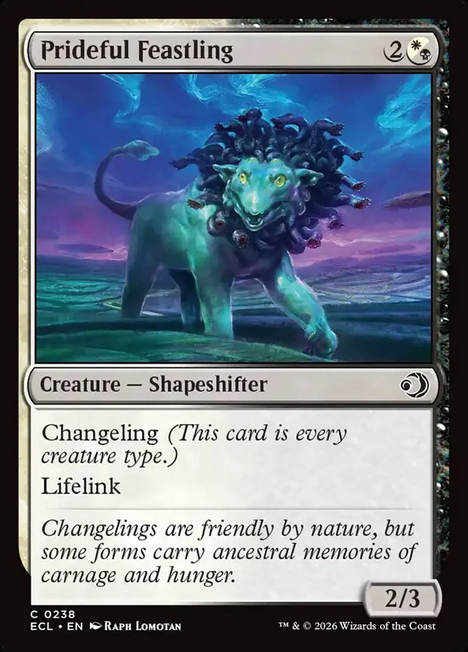 2026 Lorwyn Eclipsed Prideful Feastling common #238 common card image