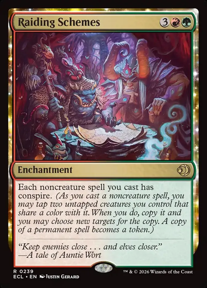 2026 Lorwyn Eclipsed Raiding Schemes rare #239 rare card image