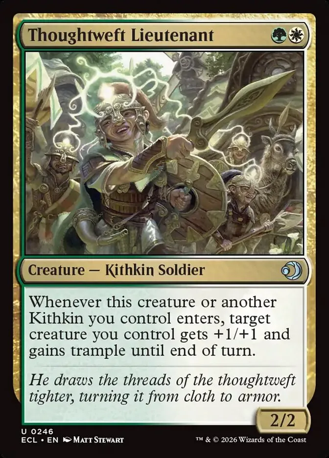 2026 Lorwyn Eclipsed Thoughtweft Lieutenant uncommon #246 uncommon card image