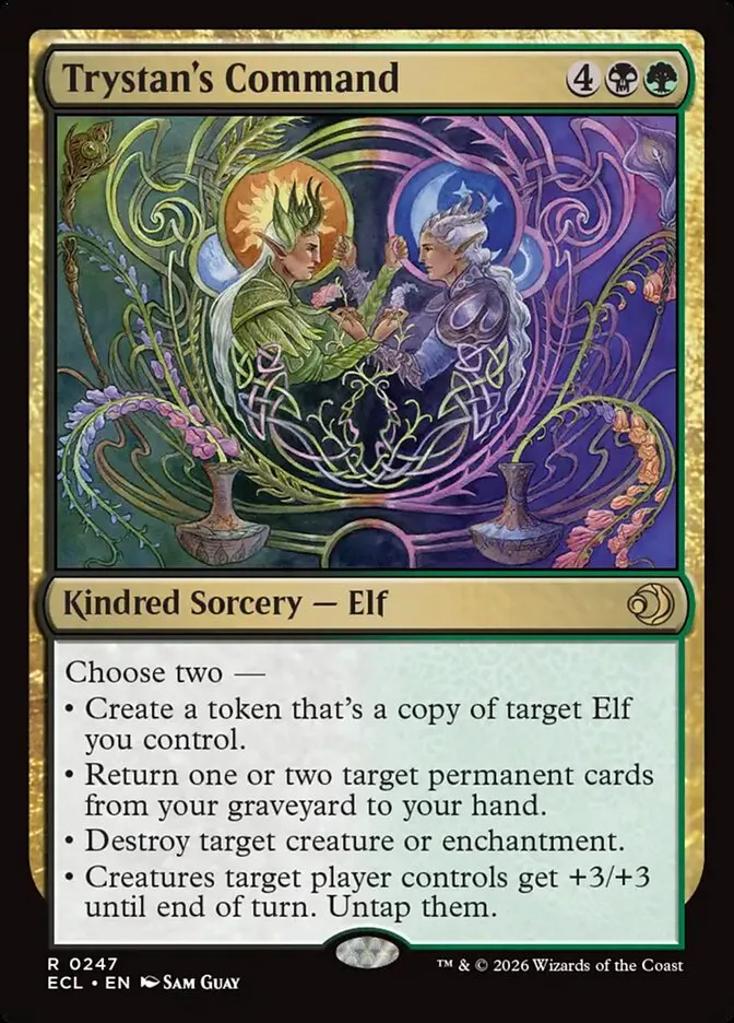 2026 Lorwyn Eclipsed Trystan's Command rare #247 rare card image