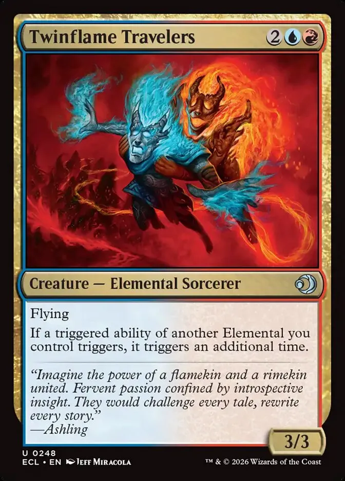 2026 Lorwyn Eclipsed Twinflame Travelers [Foil] uncommon #248 uncommon card image