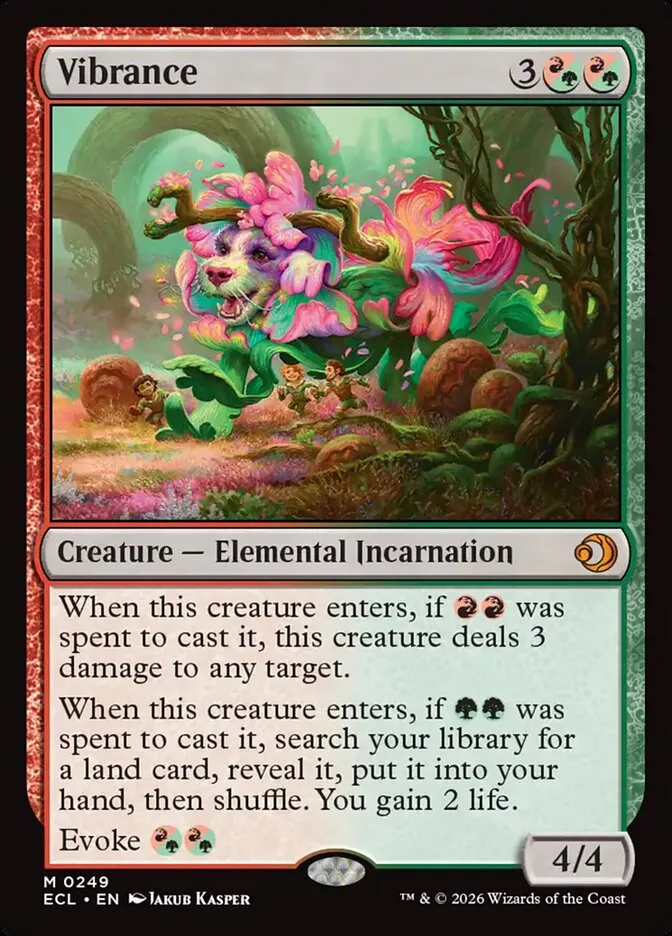 2026 Lorwyn Eclipsed Vibrance [Foil] mythic #249 mythic card image