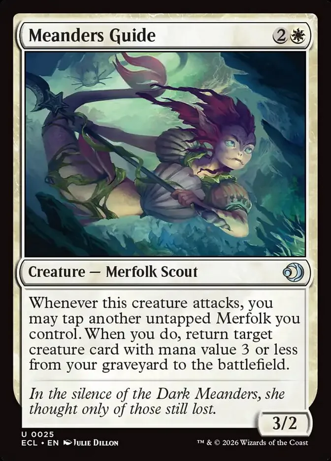 2026 Lorwyn Eclipsed Meanders Guide uncommon #25 uncommon card image
