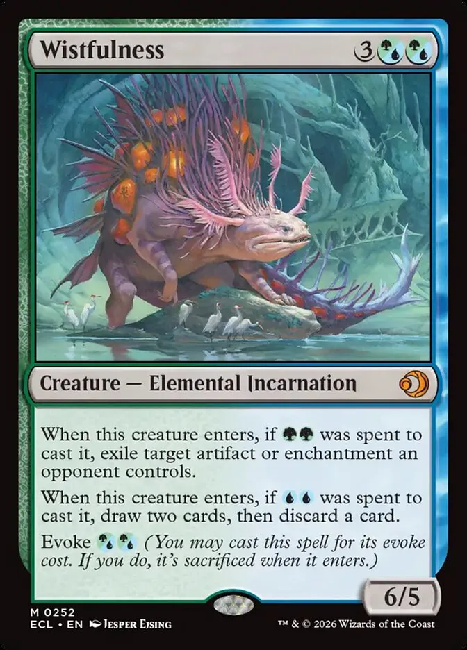 2026 Lorwyn Eclipsed Wistfulness mythic #252 mythic card image