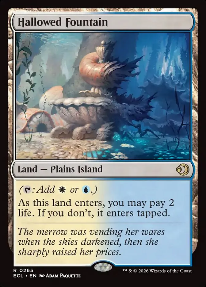 2026 Lorwyn Eclipsed Hallowed Fountain [Foil] rare #265 rare card image
