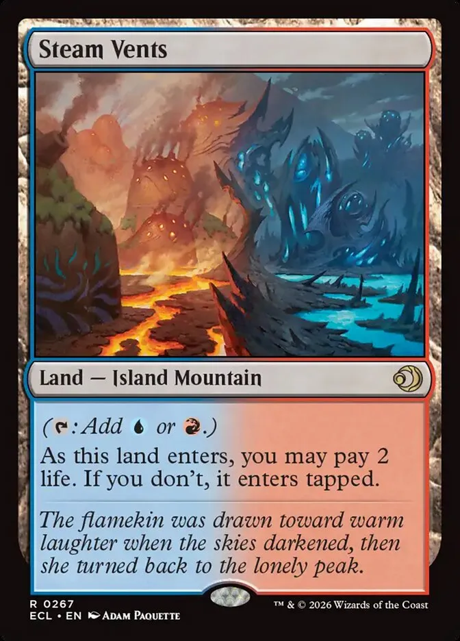 2026 Lorwyn Eclipsed Steam Vents [Foil] rare #267 rare card image