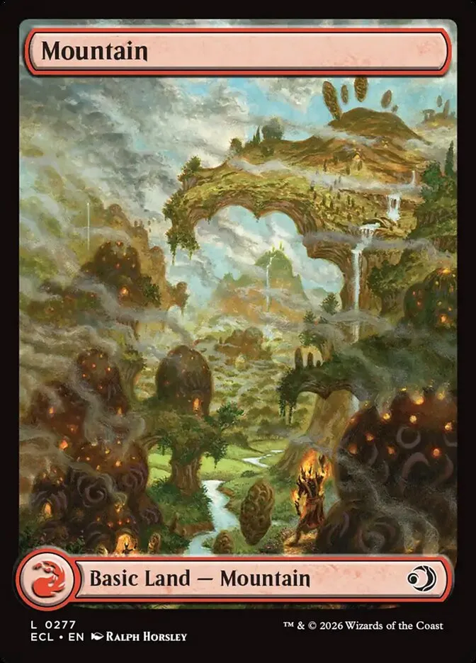 2026 Lorwyn Eclipsed Mountain common #277 common card image