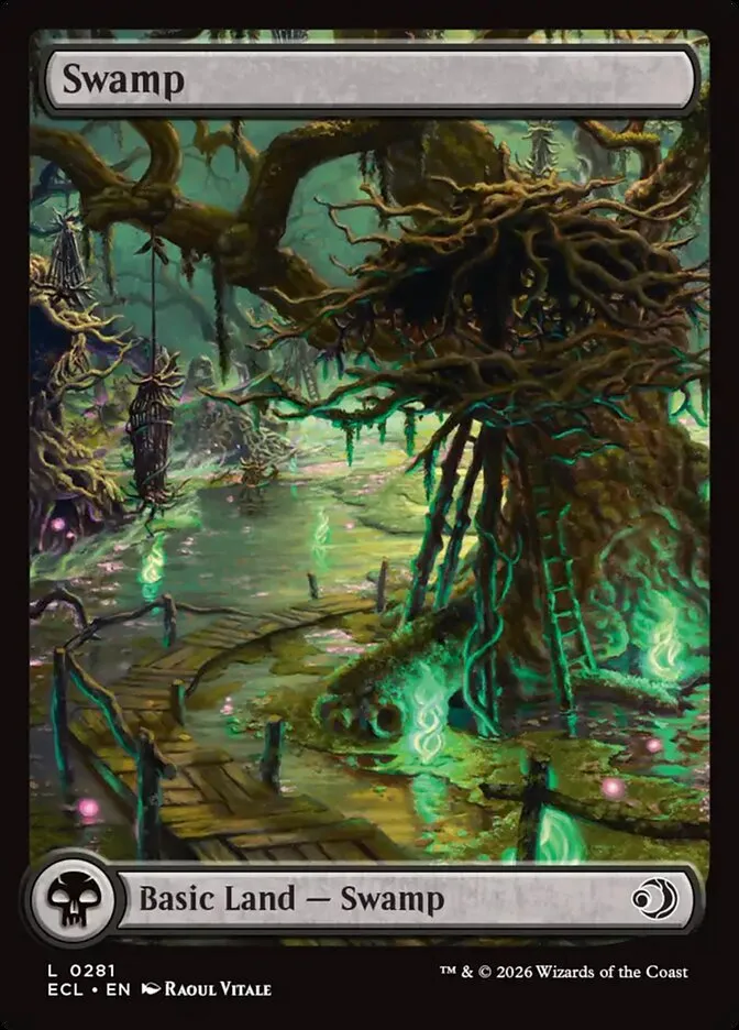 2026 Lorwyn Eclipsed Swamp common #281 common card image