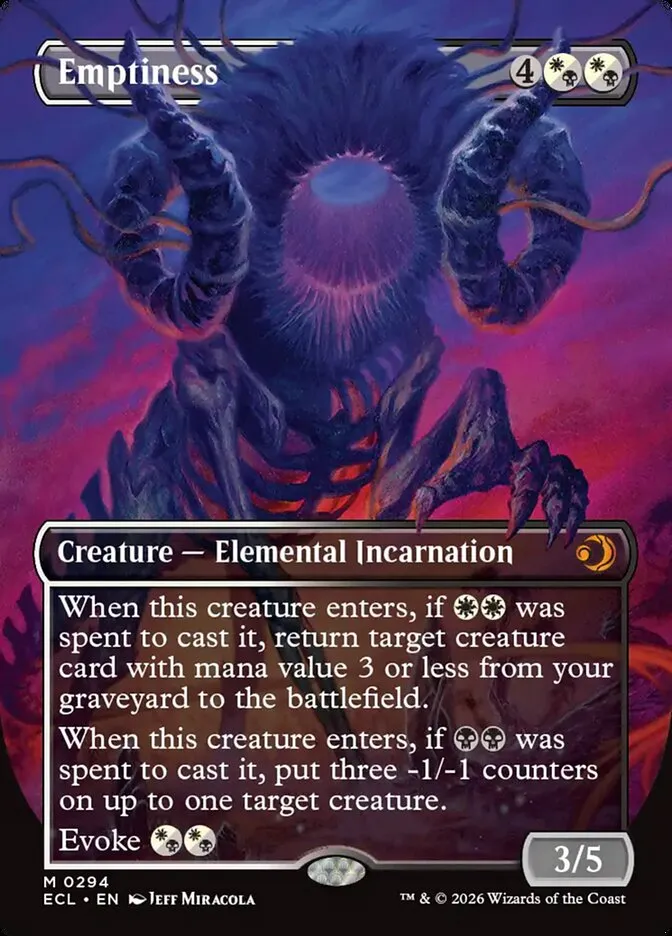2026 Lorwyn Eclipsed Emptiness mythic #294 mythic card image