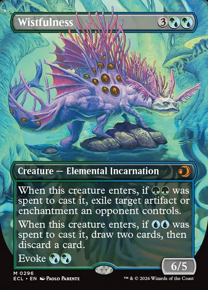 2026 Lorwyn Eclipsed Wistfulness mythic #296 mythic card image