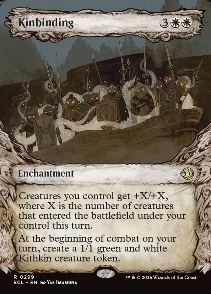 2026 Lorwyn Eclipsed Kinbinding rare #299 rare card image