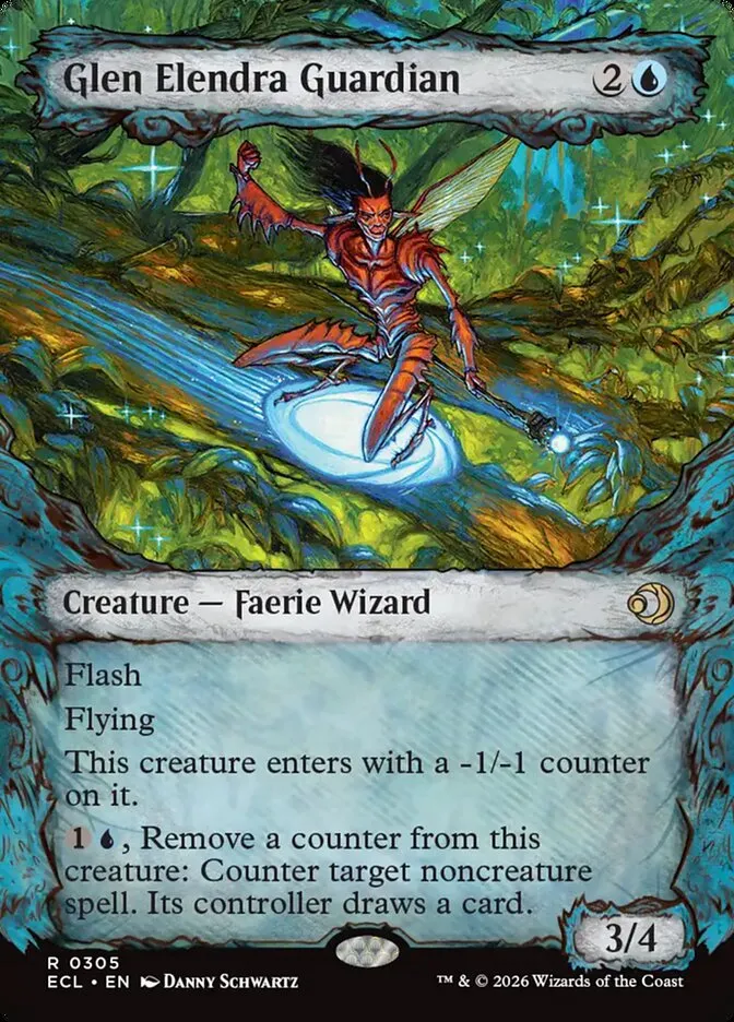 2026 Lorwyn Eclipsed Glen Elendra Guardian [Showcase] rare #305 rare card image