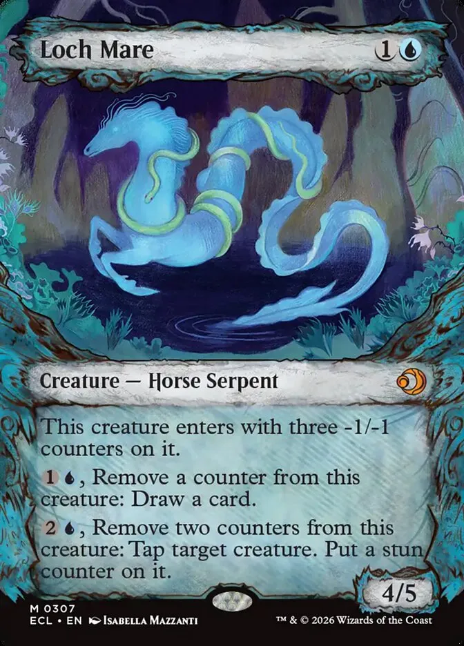 2026 Lorwyn Eclipsed Loch Mare [Showcase] mythic #307 mythic card image
