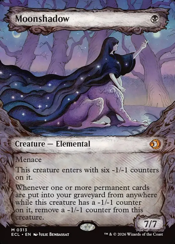 2026 Lorwyn Eclipsed Moonshadow mythic #313 mythic card image