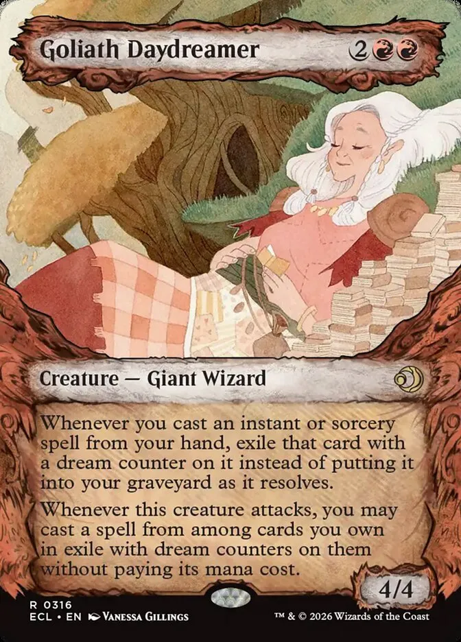 2026 Lorwyn Eclipsed Goliath Daydreamer [Showcase] rare #316 rare card image