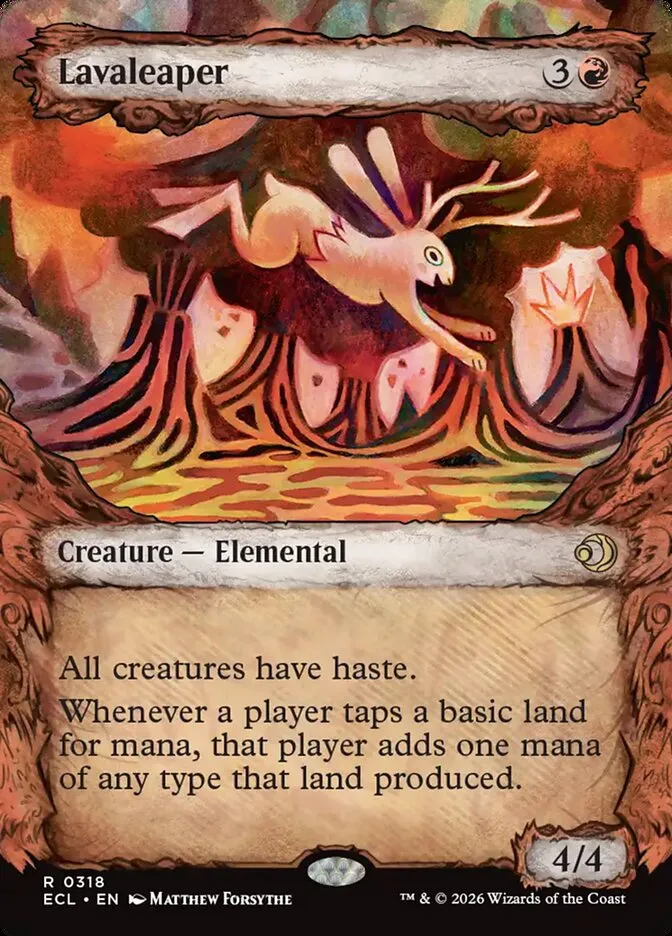 2026 Lorwyn Eclipsed Lavaleaper rare #318 rare card image