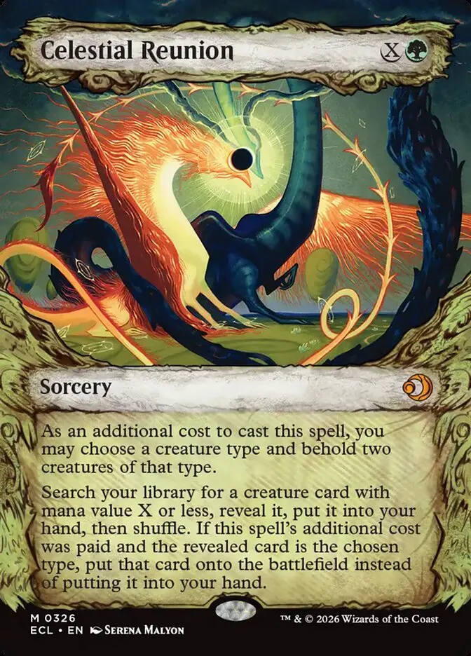 2026 Lorwyn Eclipsed Celestial Reunion mythic #326 mythic card image