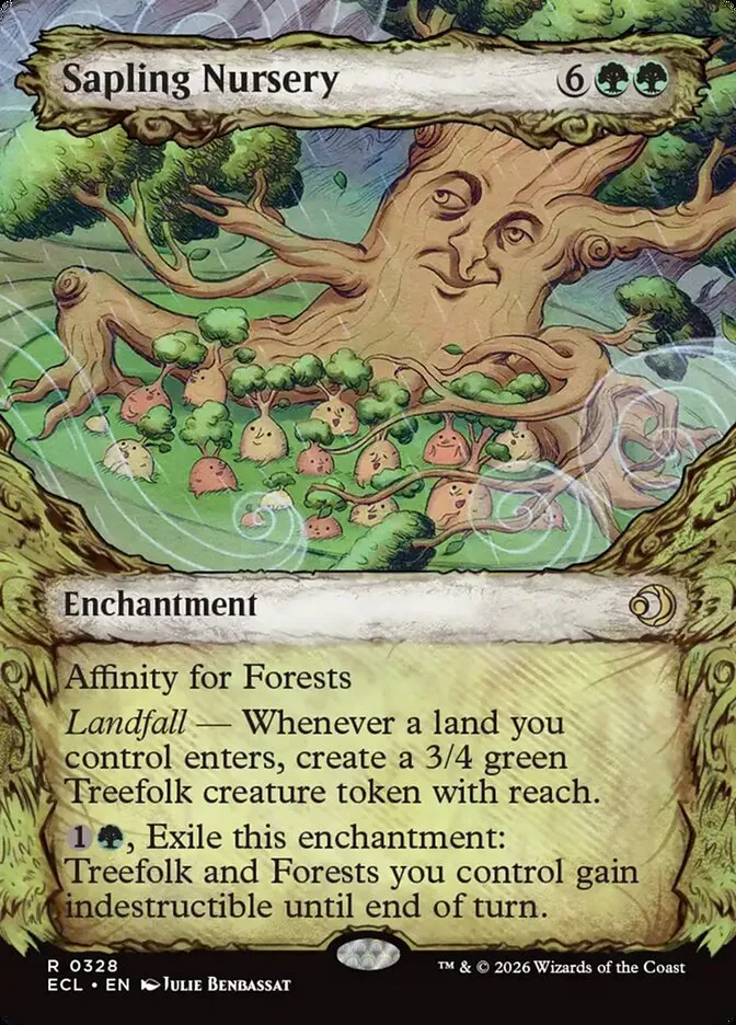 2026 Lorwyn Eclipsed Sapling Nursery rare #328 rare card image