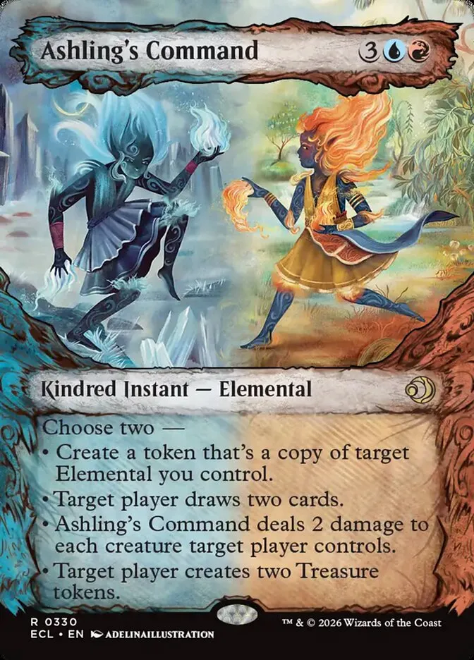 2026 Lorwyn Eclipsed Ashling's Command [Showcase] rare #330 rare card image