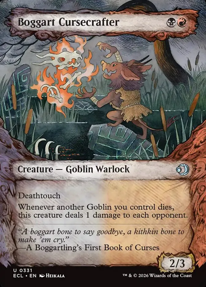 2026 Lorwyn Eclipsed Boggart Cursecrafter uncommon #331 uncommon card image