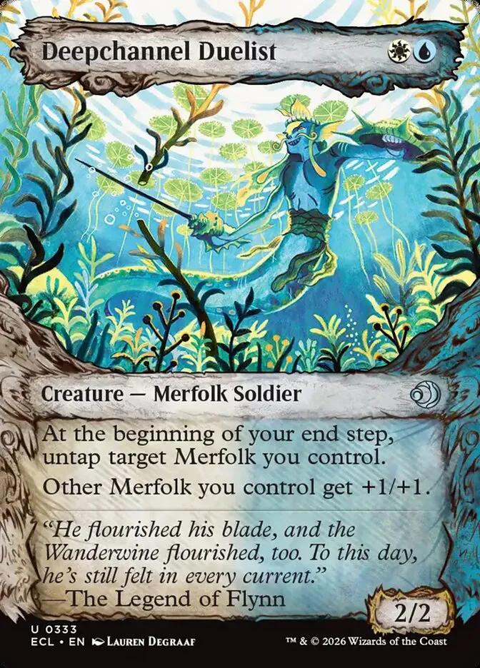 2026 Lorwyn Eclipsed Deepchannel Duelist uncommon #333 uncommon card image