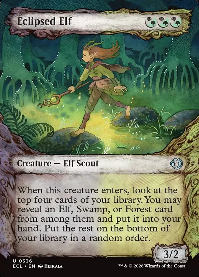 2026 Lorwyn Eclipsed Eclipsed Elf uncommon #336 uncommon card image