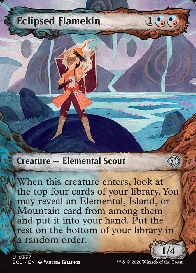 2026 Lorwyn Eclipsed Eclipsed Flamekin uncommon #337 uncommon card image