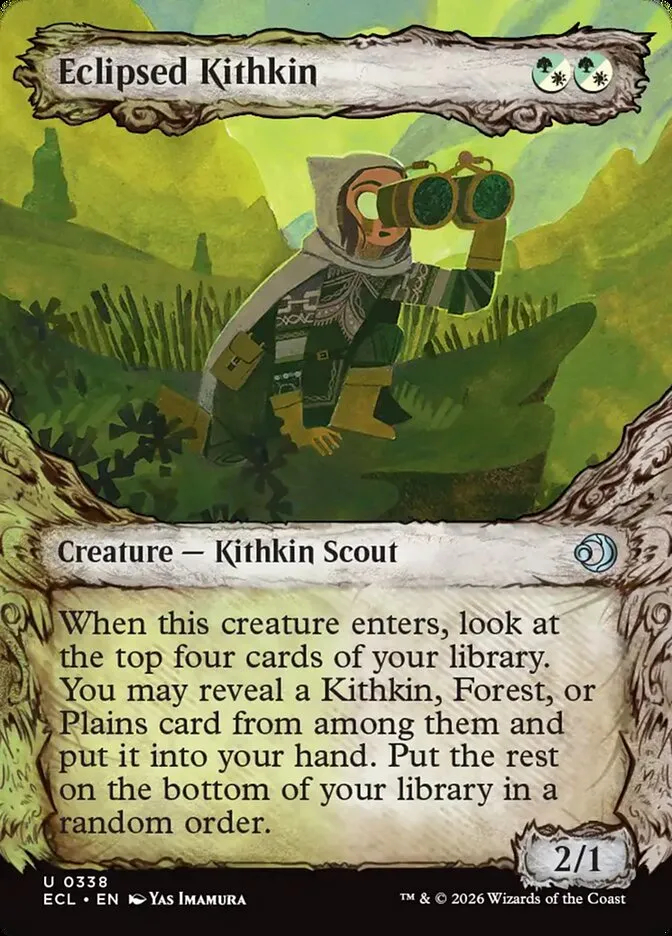 2026 Lorwyn Eclipsed Eclipsed Kithkin uncommon #338 uncommon card image