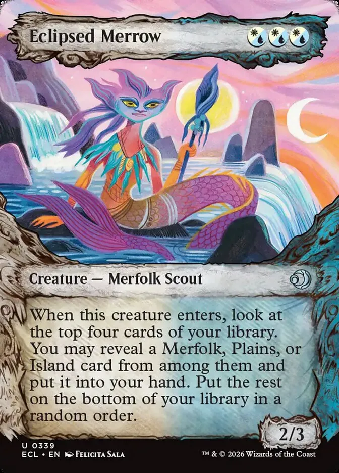 2026 Lorwyn Eclipsed Eclipsed Merrow [Showcase] uncommon #339 uncommon card image