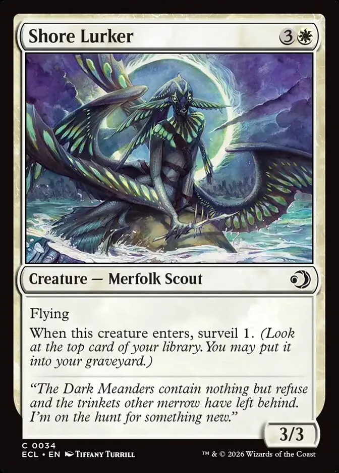 2026 Lorwyn Eclipsed Shore Lurker common #34 common card image