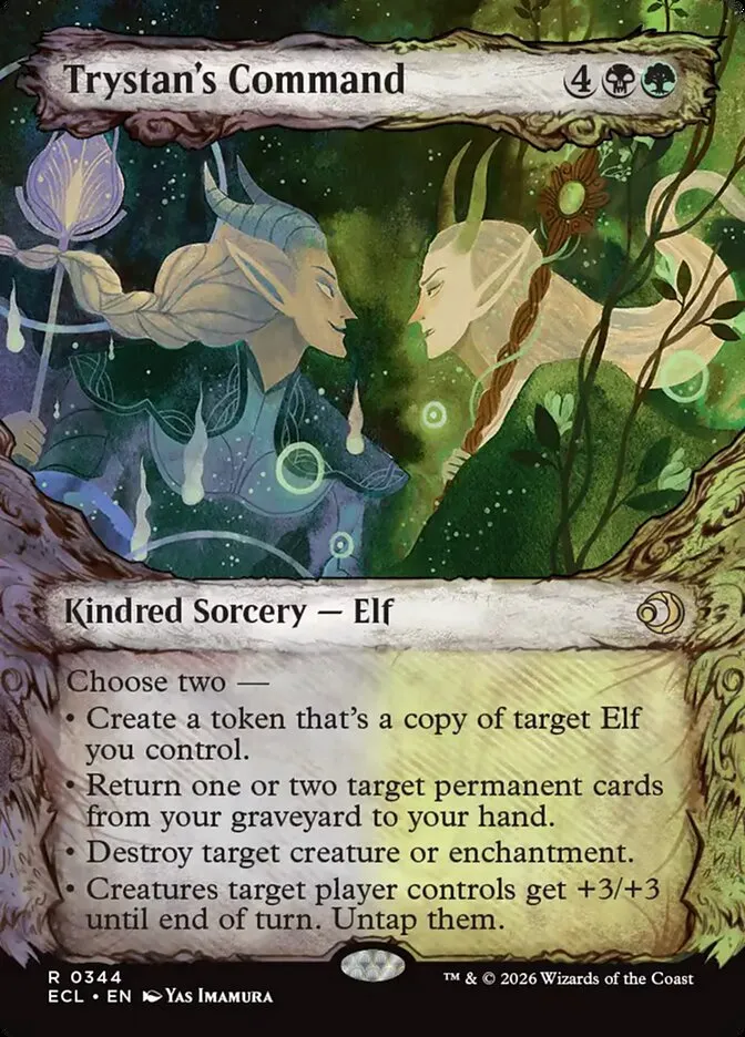 2026 Lorwyn Eclipsed Trystan's Command rare #344 rare card image