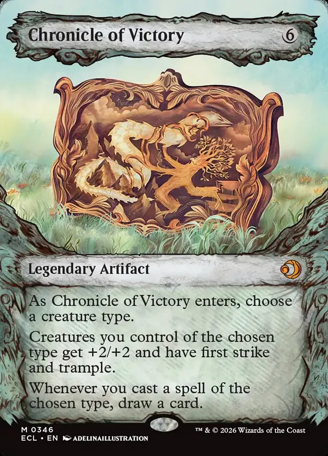 2026 Lorwyn Eclipsed Chronicle of Victory [Showcase] mythic #346 mythic card image