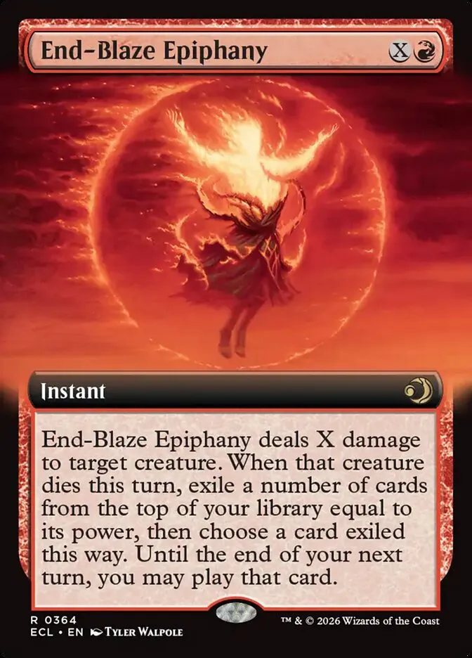 2026 Lorwyn Eclipsed End-Blaze Epiphany rare #364 rare card image