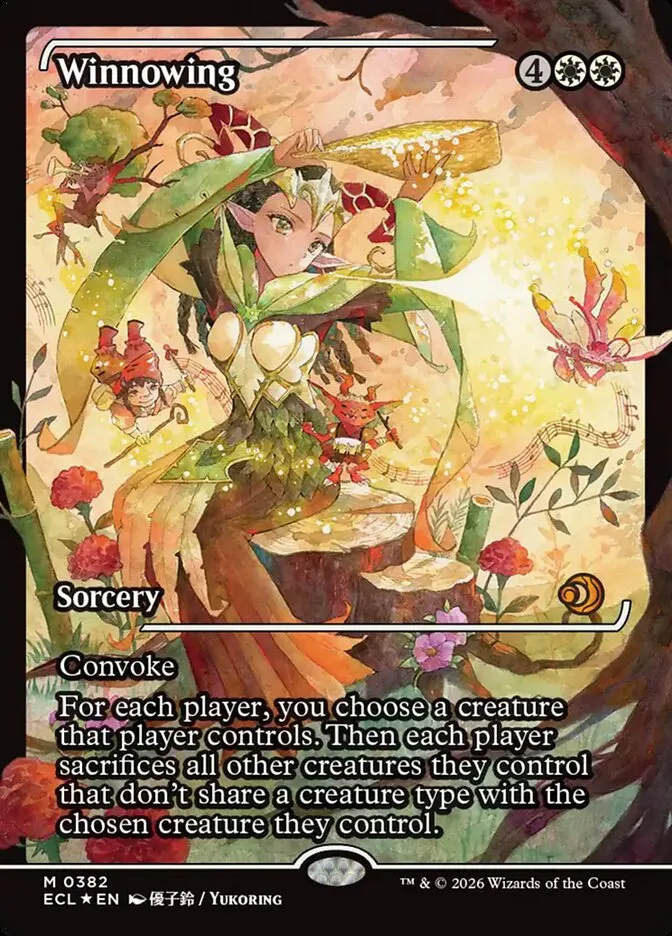 2026 Lorwyn Eclipsed Winnowing mythic #382 mythic card image