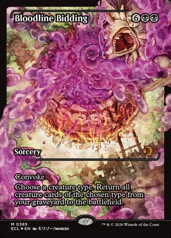 2026 Lorwyn Eclipsed Bloodline Bidding [Showcase] mythic #385 mythic card image