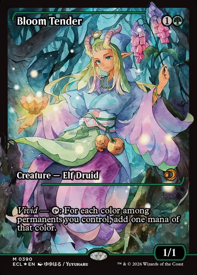 2026 Lorwyn Eclipsed Bloom Tender mythic #390 mythic card image