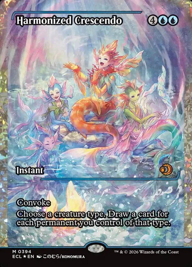 2026 Lorwyn Eclipsed Harmonized Crescendo mythic #394 mythic card image
