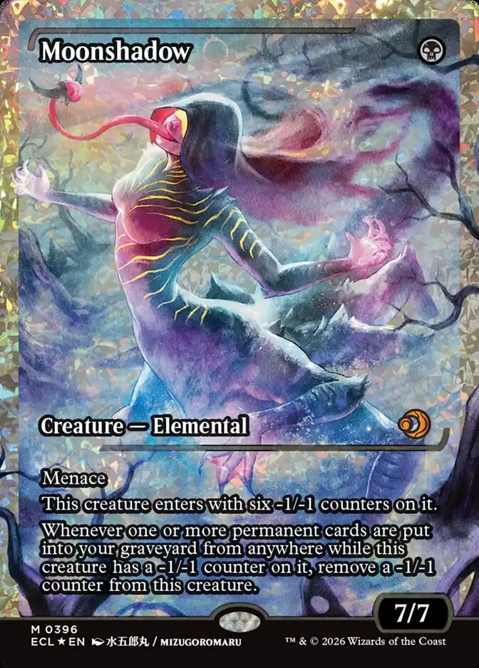 2026 Lorwyn Eclipsed Moonshadow mythic #396 mythic card image