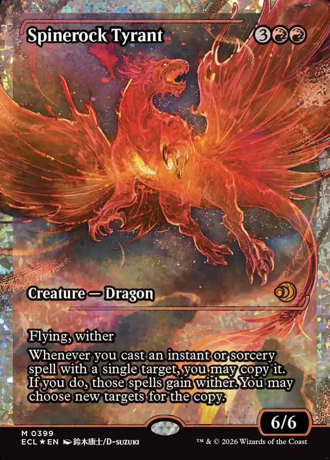 2026 Lorwyn Eclipsed Spinerock Tyrant mythic #399 mythic card image