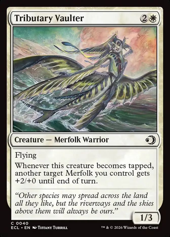 2026 Lorwyn Eclipsed Tributary Vaulter [Foil] common #40 common card image