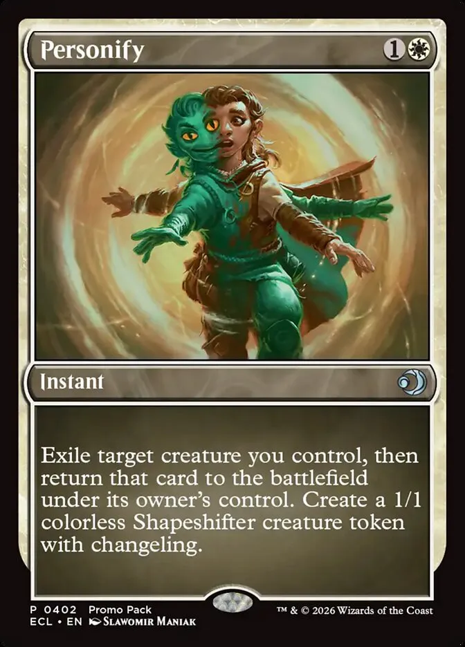 2026 Lorwyn Eclipsed Personify uncommon #402 uncommon card image